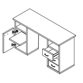 Písací stôl KUBA buk 2