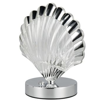 Stolná lampa KUORI chróm/priehľadná 3