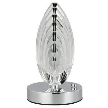 Stolná lampa KUORI chróm/priehľadná 7