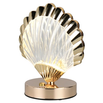 Stolná lampa KUORI zlatá/priehľadná 1