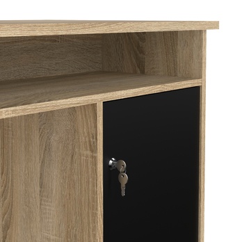 Písací stôl KUZMO dub/čierna 6