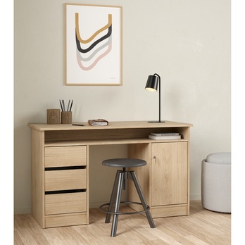 Písací stôl KUZMO dub jackson hickory 1