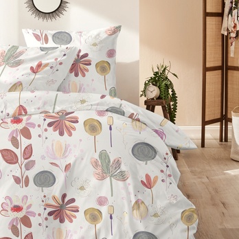 Posteľná bielizeň KVETY viacfarebná, 70x90 a 140x200 cm 1