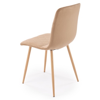 Jedálenská stolička KZ-525 tmavobéžová/prírodná 4