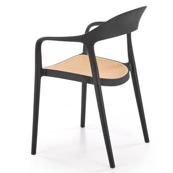 Jedálenská stolička KZ-530 čierna/prírodná 4