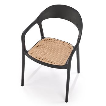 Jedálenská stolička KZ-530 čierna/prírodná 6