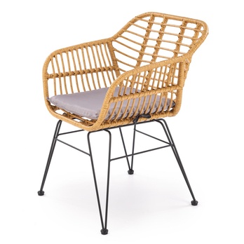 Jedálenská stolička KZ-541 prírodná/sivá 2