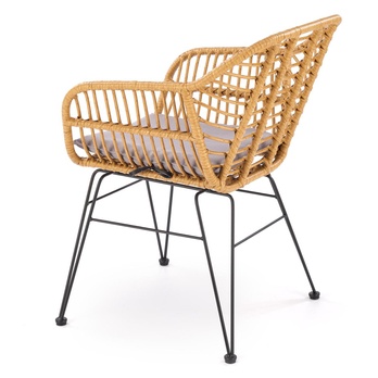 Jedálenská stolička KZ-541 prírodná/sivá 4