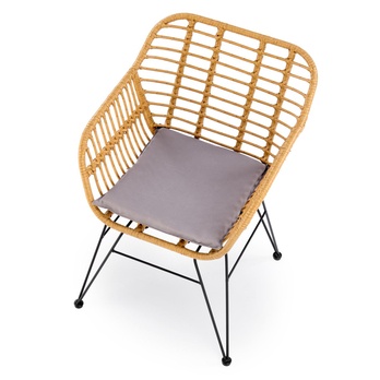 Jedálenská stolička KZ-541 prírodná/sivá 6