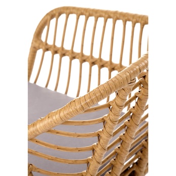 Jedálenská stolička KZ-541 prírodná/sivá 8