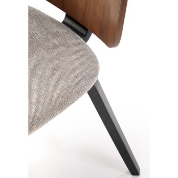 Jedálenská stolička KZ-563 orech/sivá/čierna 10