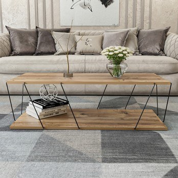 Konferenčný stolík LABRANDA borovica/čierna 2