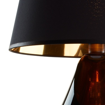 Stolná lampa LACRIMA čierna/zlatá 4