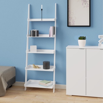 Regál LADDER biela 1