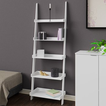 Regál LADDER biela 2