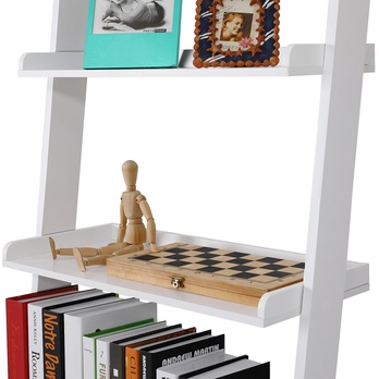 Regál LADDER biela 8