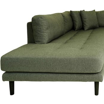 Sedacia súprava LADIDO L260 ľavá, olivová/čierna 2