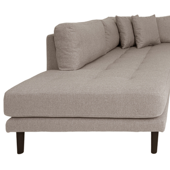 Sedacia súprava LADIDO L260 ľavá, sivá/čierna 1