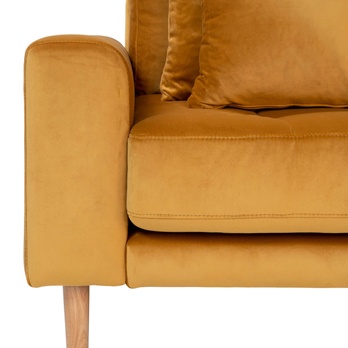 Sedacia súprava LADIDO L290 pravá, horčicová/prírodná 3