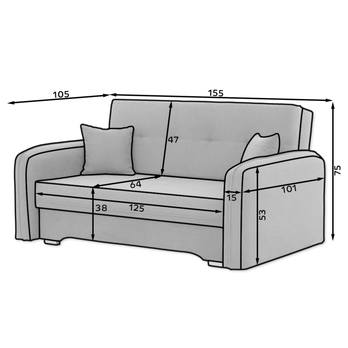 Pohovka LADY zelená 10