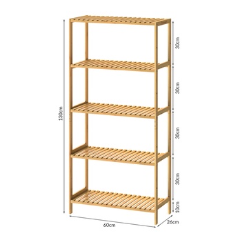 Regál LAGE 1 bambus 3