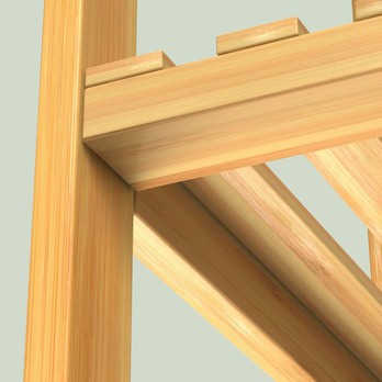 Regál LAGE 2 bambus 5