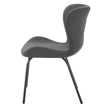 Jedálenská stolička LAGOS S antracitová/sivá, sada 2 ks 3