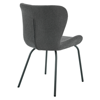 Jedálenská stolička LAGOS S antracitová/sivá, sada 2 ks 5