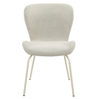 Jedálenská stolička LAGOS S béžová/krémová, sada 2 ks 1