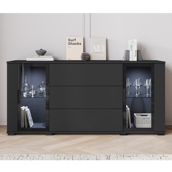 Príborník LAIMA II čierna matná 3