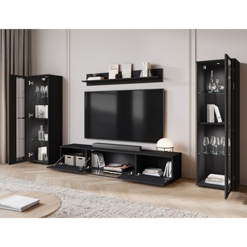 Obývacia stena LAIMA čierna 2