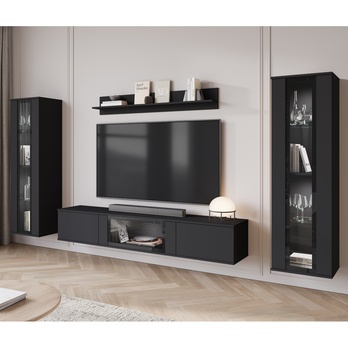 Obývacia stena LAIMA čierna 3