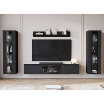 Obývacia stena LAIMA čierna 5