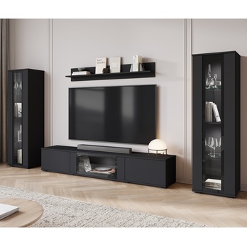 Obývacia stena LAIMA čierna 1