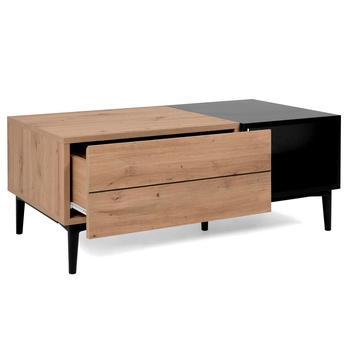Konferenčný stolík LAKKA 55A dub artisan/čierna 2