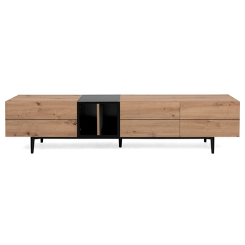 TV komoda LAKKA 56A dub artisan/čierna 4