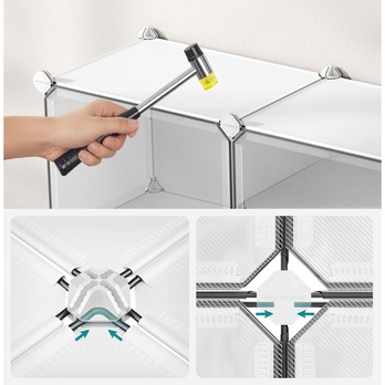 Skrinka na topánky LAKY biela 3