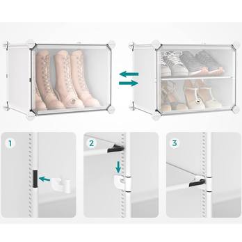 Skrinka na topánky LAKY biela 4