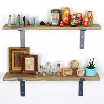 Nástenné police LAM 6 smrek/kov 1