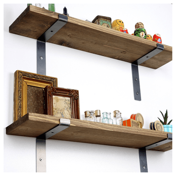 Nástenné police LAM 6 smrek/kov 3