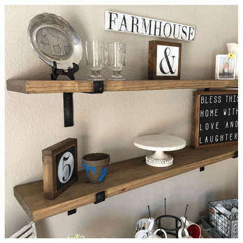 Nástenné police LAM 6 smrek/kov 5