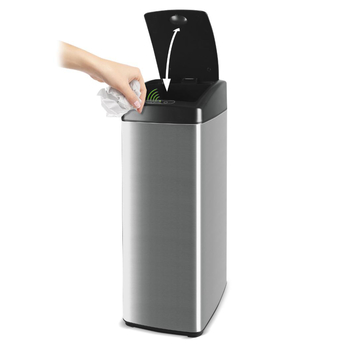 Bezdotykový kôš LAMART LT8049 nehrdzavejúca oceľ/čierna, 45 L 1