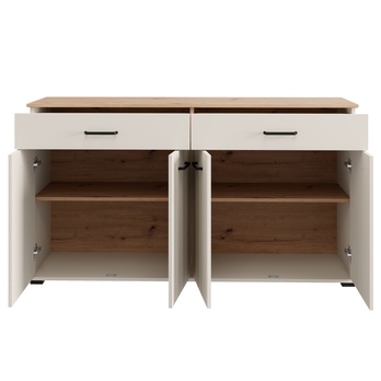 Komoda LAMBETH 2Z4D kašmírová/dub artisan 2