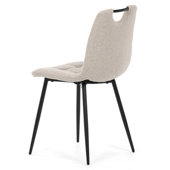 Jedálenská stolička LAMIN béžová/čierna 3