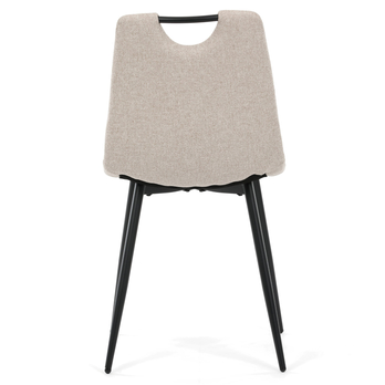 Jedálenská stolička LAMIN béžová/čierna 4
