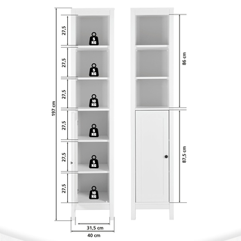 Regál LANDLIV 1 biela 6