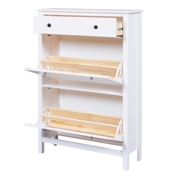 Výklopná skrinka na topánky LANDLIV biela 3