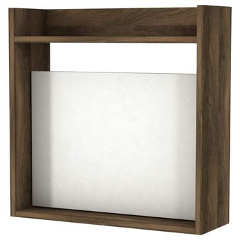 Nástenný vyklápací stôl LAPTOP biela/orech 3