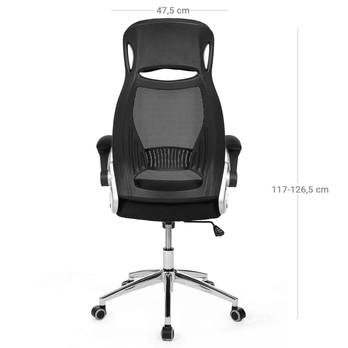 Kancelárska stolička ​ LARGE strieborná 5