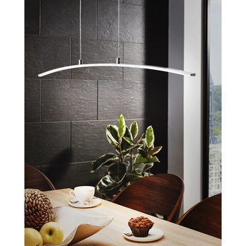 Závesné LED svietidlo LASANA chróm, výška 100 cm 1